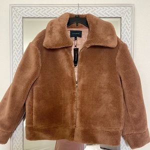 Banana republic faux fur jacket
